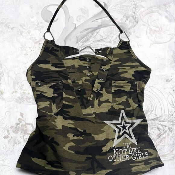ROMWE Tops - Romwe Women's Green and Khaki Vest